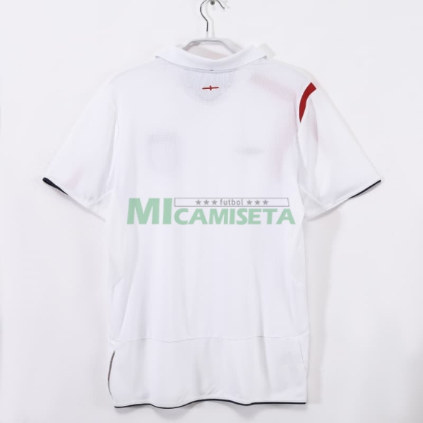 Camiseta Inglaterra Primera Equipación Retro 2006 Blanco
