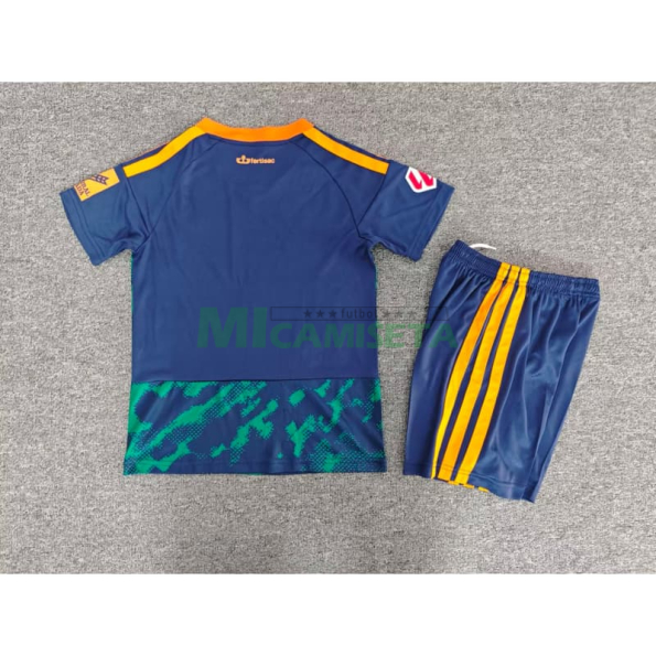 Camiseta Granada Segunda Equipación 2026/2027 Azul/Verde Niño Kit con Parche La Liga