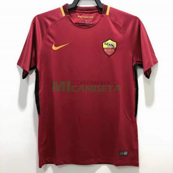 Camiseta AS Roma Primera Equipación Retro 2017/18 Rojo