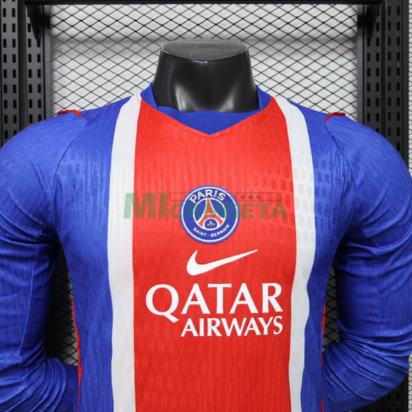 Camiseta PSG Primera Equipación 2026/2027 ML Azul/Rojo (EDICIÓN JUGADOR)