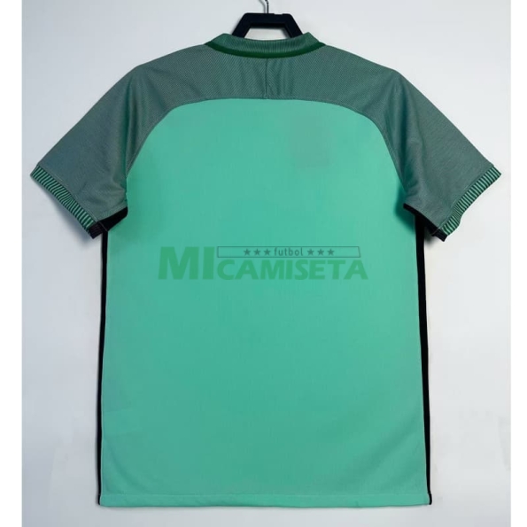 Camiseta Portugal Segunda Equipación Retro 2016 Verde