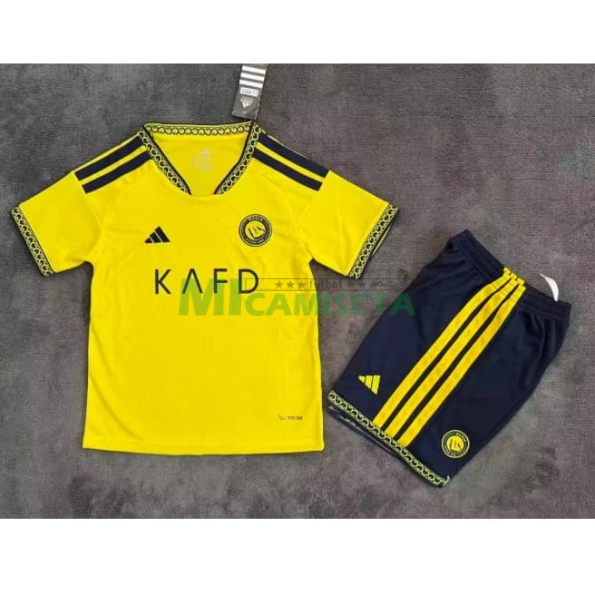 Camiseta Al Nassr Primera Equipación 2026/2027 Amarillo Niño Kit