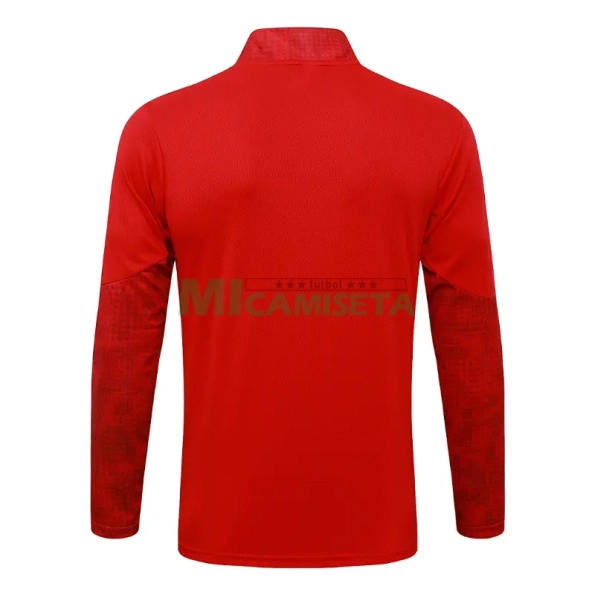 Sudadera De Entrenamiento AC Milan 2025/2026 Rojo/Blanco con Estampado