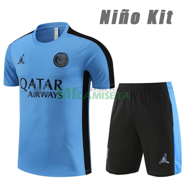 Camiseta de Entrenamiento PSG 2023/2024 Niño Kit Azul/Negro