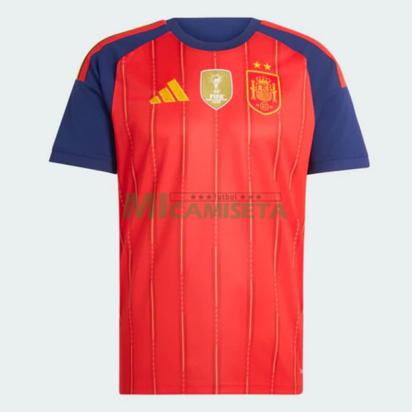 Camiseta España Primera Equipación Mundial 2026 Rojo/Azul 2 Estrellas con FIFA2026