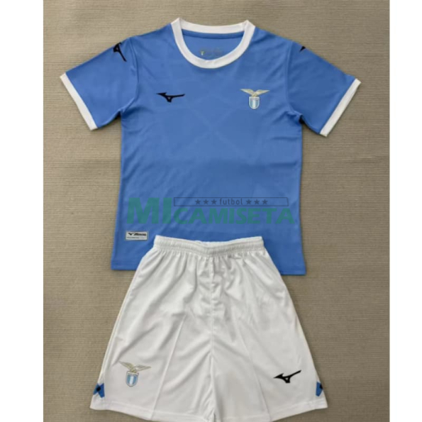 Camiseta Lazio Primera Equipación 2025/2026 Azul Niño Kit