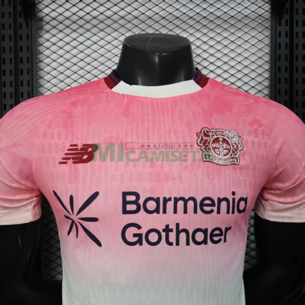 Camiseta Leverkusen Segunda Equipación 2025/2026 Rosa/Blanco (EDICIÓN JUGADOR)