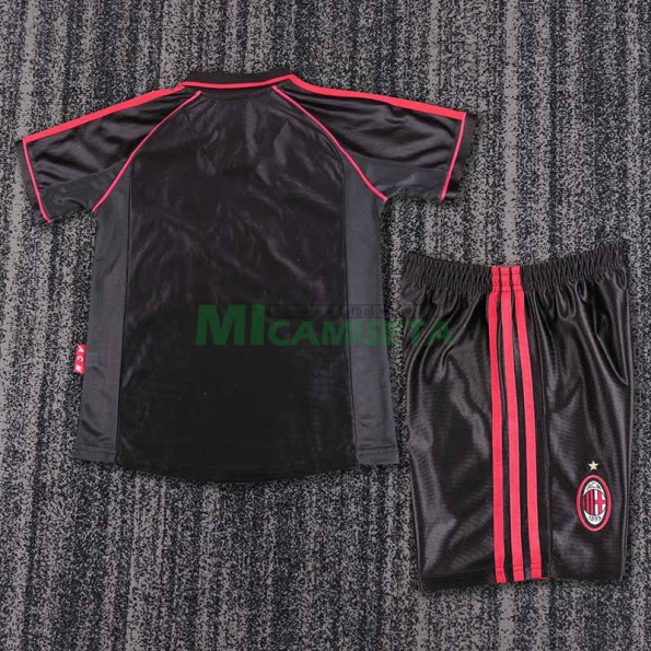 Camiseta AC Milan Tercera Equipación Retro 1998/99 Niño Kit