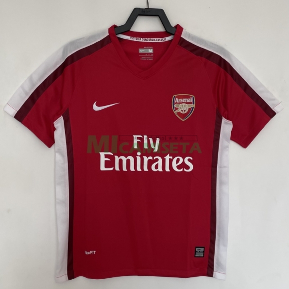 Camiseta Arsenal Primera Equipación Retro 2008/10 Rojo