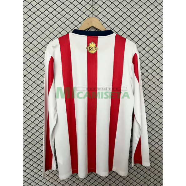 Camiseta Chivas 120 Aniversario Edición 2026/2027 ML Rojo/Blanco
