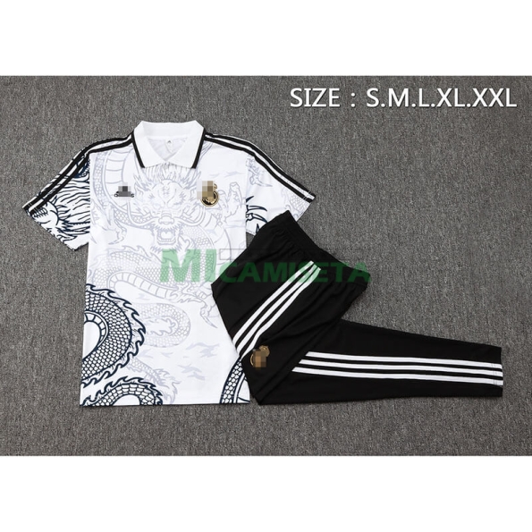 Polo Real Madrid 2024/2025 Blanco con Estampado