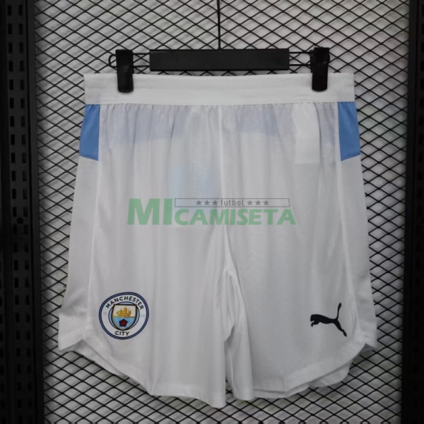 Pantalón Corto Manchester City Primera Equipación 2025/2026 Blanco (EDICIÓN JUGADOR)