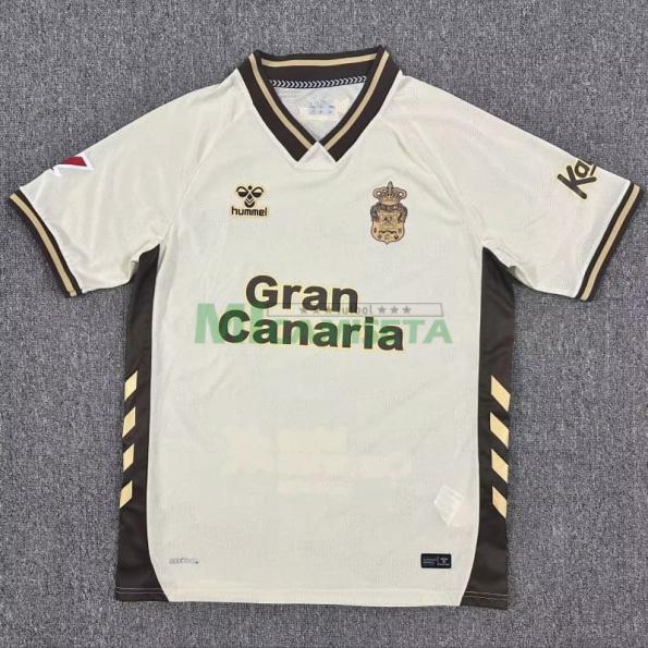 Camiseta Las Palmas Tercera Equipación 2025/2026 Beige con Parche La Liga