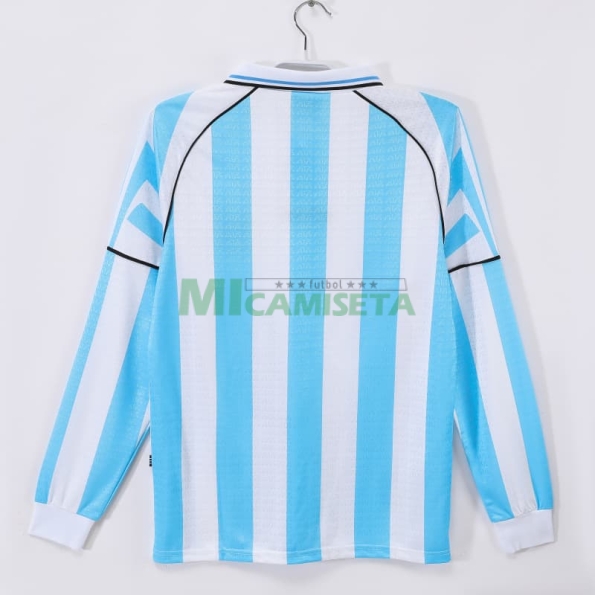 Camiseta Argentina Primera Equipación Retro 1996 ML Azul/Blanco