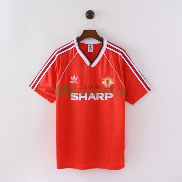 Camiseta Manchester United Primera Equipación Retro 1998/00 Rojo