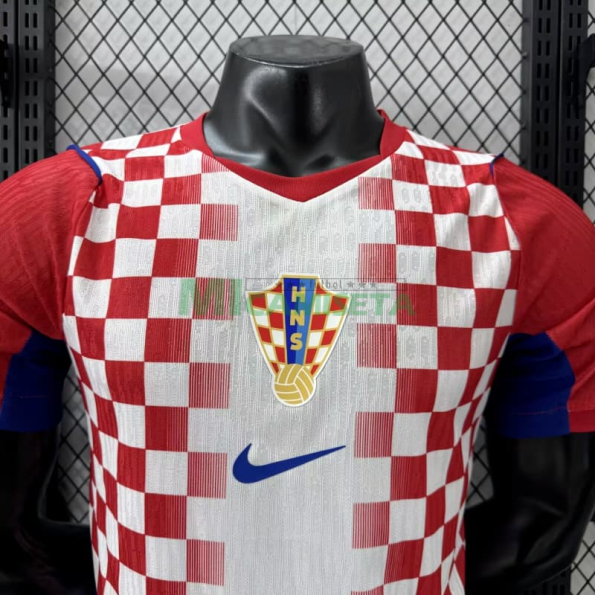 Camiseta Croacia Primera Equipación Mundial 2026 Rojo/Blanco (EDICIÓN JUGADOR)