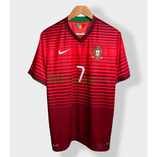 Camiseta RONALDO 7 Portugal Primera Equipación Retro 2014