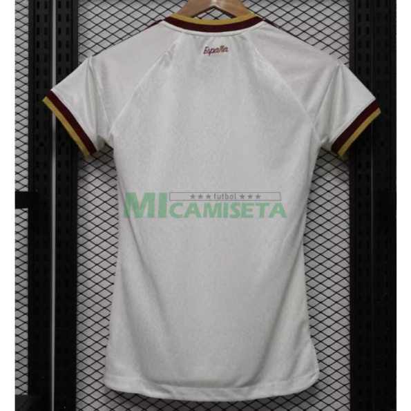Camiseta España Segunda Equipación Mundial 2026 Blanco/Rojo Mujer (EDICIÓN JUGADOR)