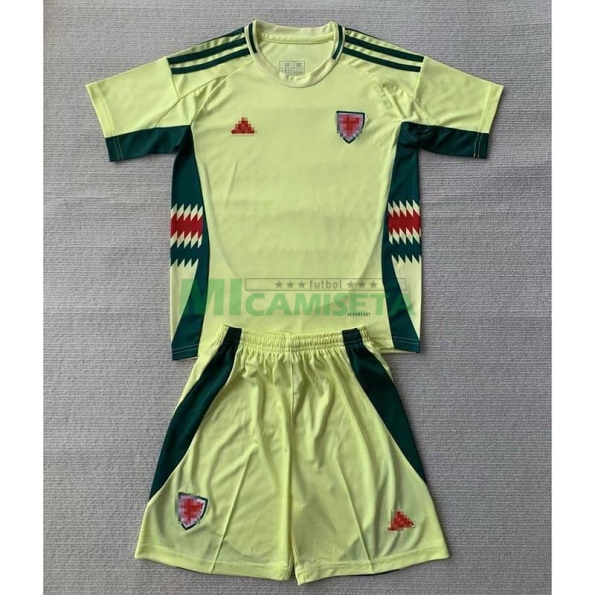 Camiseta Gales Segunda Equipación 2024 Niño Kit