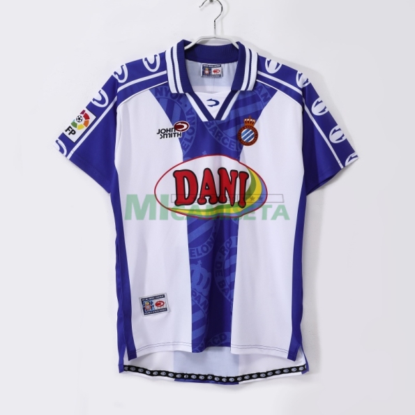Camiseta Espanyol Primera Equipación Retro 1990/00 Azul/Blanco