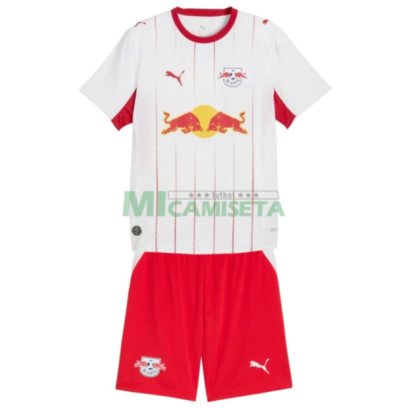 Camiseta Leipzig Primera Equipación 2026/2027 Rojo/Blanco Niño Kit
