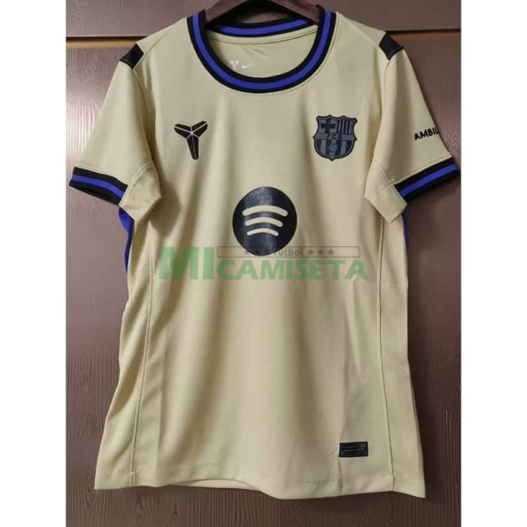 Camiseta Barcelona Segunda Equipación 2025/2026 Oro Mujer