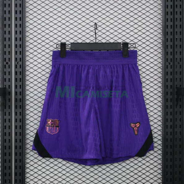 Pantalón Corto Barcelona Segunda Equipación 2026/2027 Negro/Morado (EDICIÓN JUGADOR)