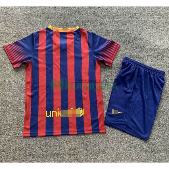 Camiseta Barcelona Primera Equipación Retro 2013/14 Niño Kit