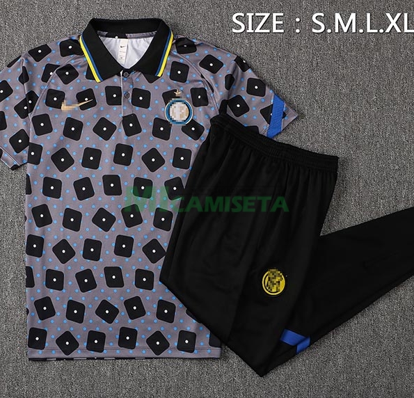 Polo Inter De Milan 2021/2022 Estampado Gris