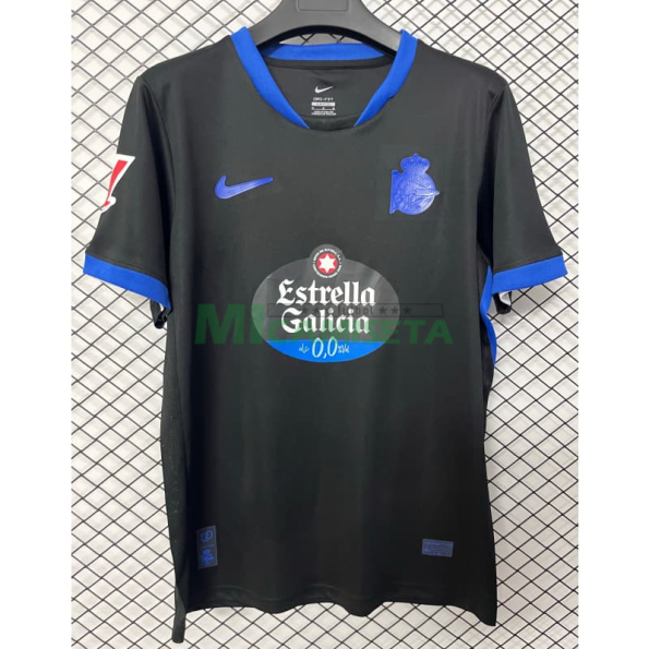 Camiseta Deportivo de La Coruña Segunda Equipación 2026/2027 Negro con Parche La Liga