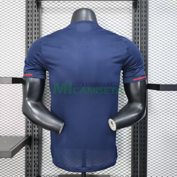 Camiseta Olympique De Lyon Segunda Equipación 2025/2026 Azul Marino (EDICIÓN JUGADOR)