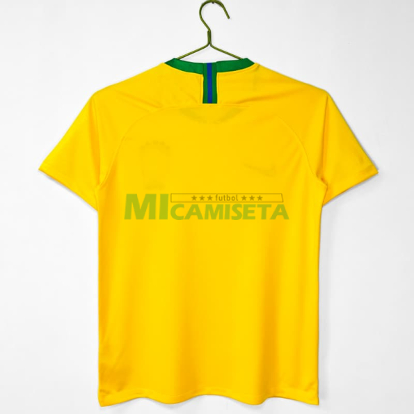 Camiseta Brasil Primera Equipación Retro 2018 Amarillo