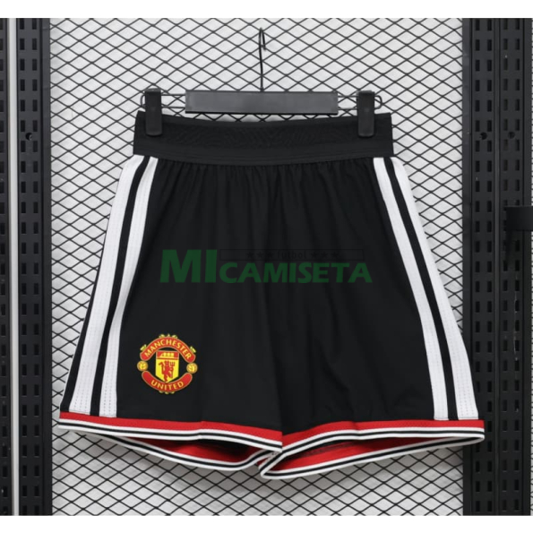 Pantalón Corto Manchester United Primera Equipación 2026/2027 Negro (EDICIÓN JUGADOR)