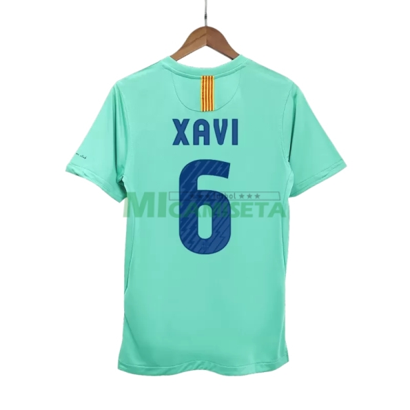 Camiseta XAVI 6 Barcelona Segunda Equipación Retro 2010/11