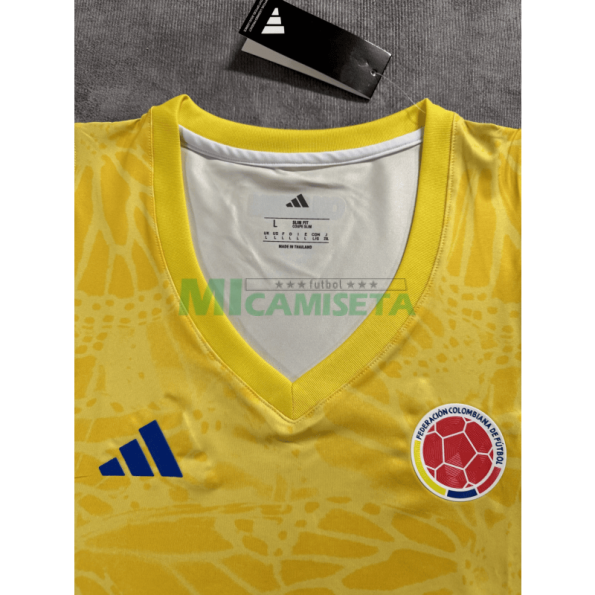 Top corto Colombia Primera Equipación Mundial 2026 Amarillo Mujer
