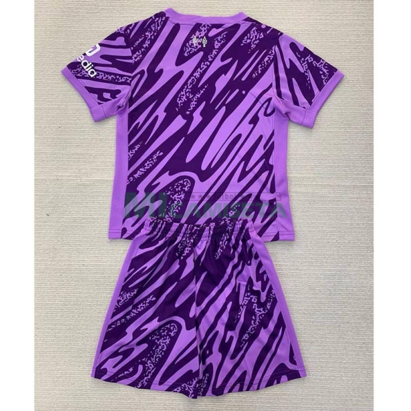 Camiseta De Portero Liverpool 2024/2025 Niño Kit Morado