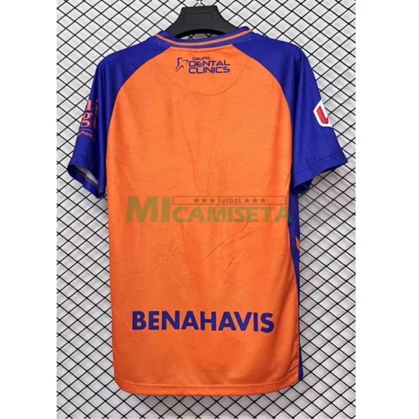Camiseta Málaga CF Segunda Equipación 2025/2026 Naranja/Azul con Parche La Liga