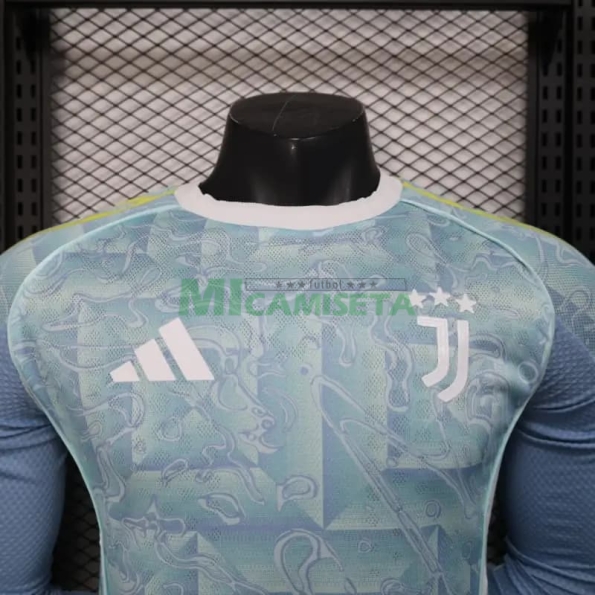 Camiseta Juventus Segunda Equipación 2025/2026 ML Turquesa (EDICIÓN JUGADOR)