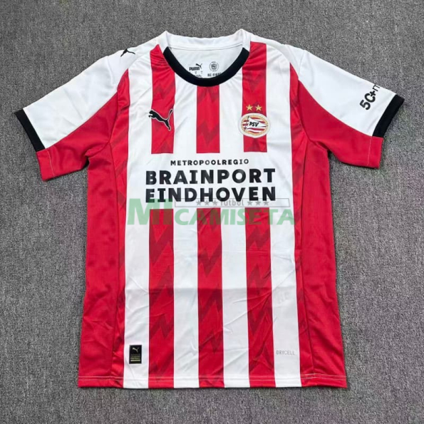 Camiseta PSV Eindhoven Primera Equipación 2025/2026 Rojo/Blanco