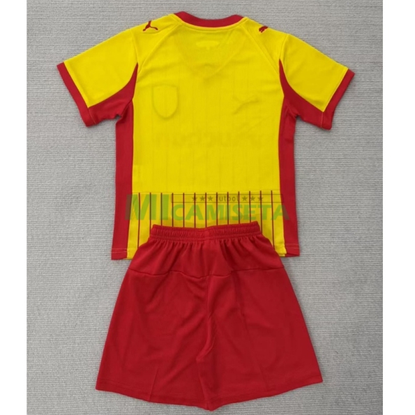 Camiseta RC Lens Primera Equipación 2025/2026 Amarillo/Rojo Niño Kit