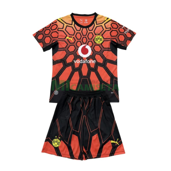 Camiseta de Portero Borussia Dortmund 2026/2027 Naranja/Negro Niño Kit