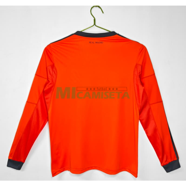 Camiseta Real Madrid Tercera Equipación Retro 2013/14 ML Naranja