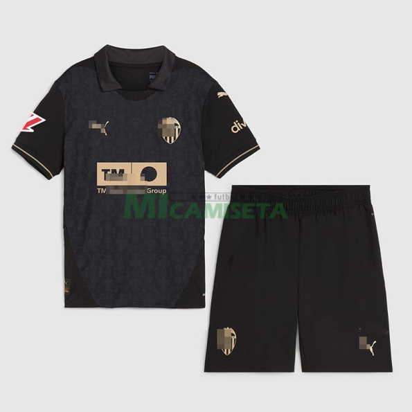Camiseta Valencia CF Segunda Equipación 2024/2025 Niño Kit