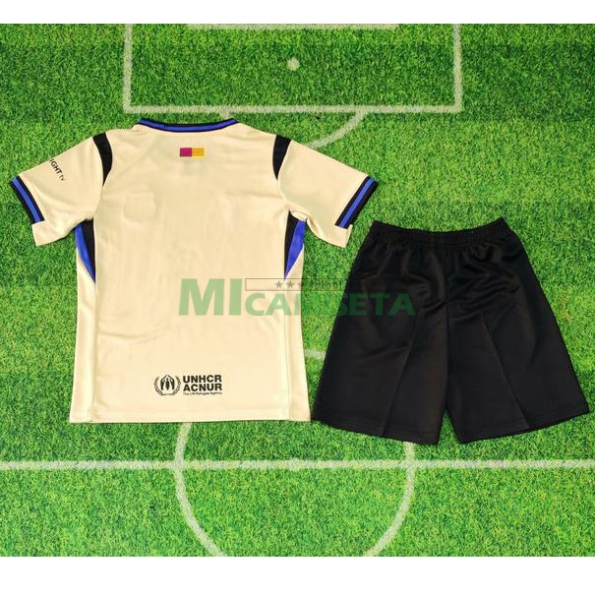 Camiseta Barcelona 2025/2026 Caqui Niño Kit