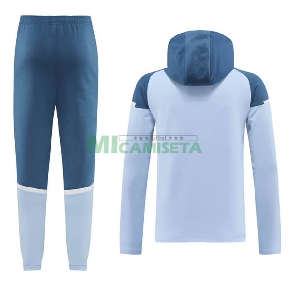 Chandal Olympique Marsella 2024/2025 Con Capucha Azul