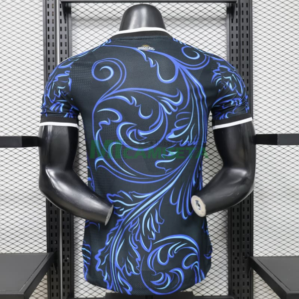 Camiseta Argentina Mundial 2026 Segunda Equipación Negro/Azul con FIFA2022 (EDICIÓN JUGADOR)