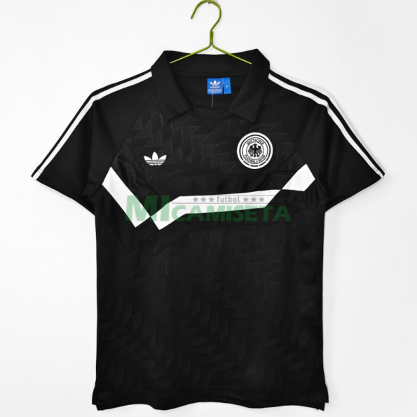 Camiseta Alemania Segunda Equipación Retro 1988/90 Negro