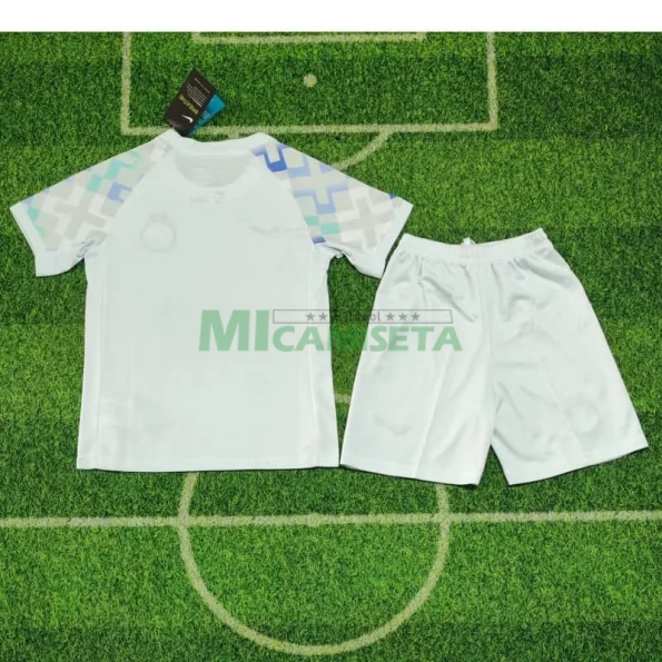 Camiseta Inter de Milan Segunda Equipación 2025/2026 Blanco Niño Kit