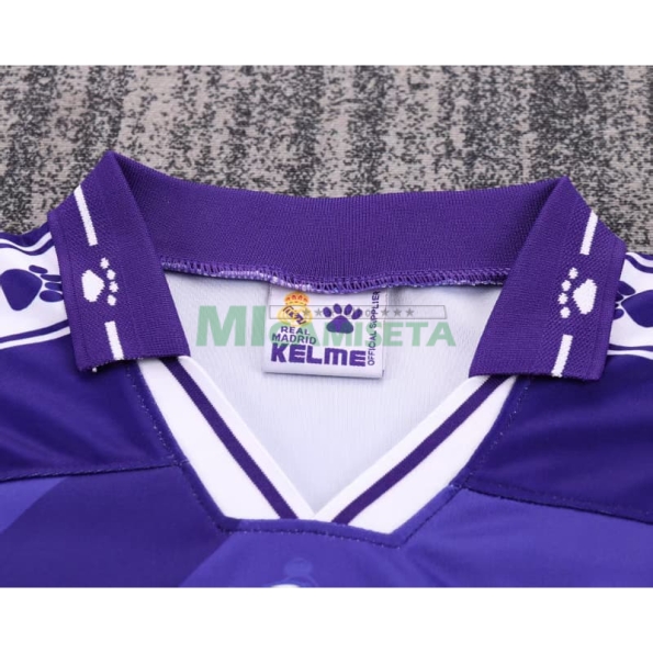 Camiseta Real Madrid Segunda Equipación Retro 1994/96 Violeta Niño Kit