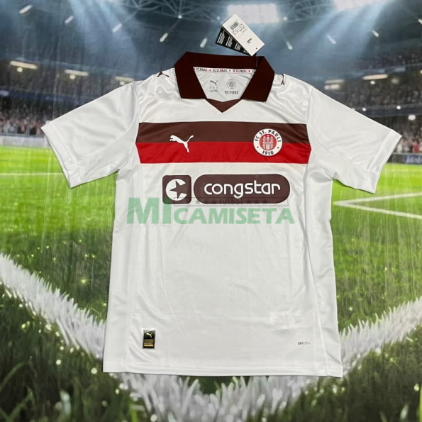 Camiseta FC St. Pauli Segunda Equipación 2025/2026 Blanco